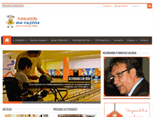 Tablet Screenshot of fundacionanavaldivia.org